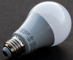 LED lighting bulb installed by helping hands electric